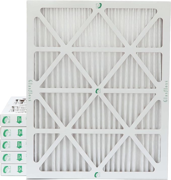 15x20x2 MERV 10 2" Inch Pleated Air Filters By Glasfloss. Box of 6. Actual by Glasfloss