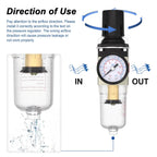 1/4" NPT Air Compressor Filter & Pressure Regulator Combo AW2000-02M