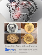 GWEIKE G2 Pro 30W Fiber Laser Engraver, 15000mm/s Fast Laser Engraver Machine - Image 4