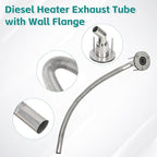 24mm Stainless Steel Exhaust Pipe Air Intake Filter and Pipe Double Wall - Image 4