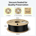 ELEGOO ASA Filament 1.75mm Deep Black 1KG, UV & Weather Resistant 3D Printer - Image 6