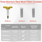 Spin Down Sediment Filter, Inline Water Filter - Image 3