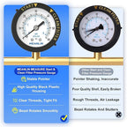 MEANLIN MEASURE 0~60Psi 1/4" NPT Start and Clean Filter Pressure Gauge - Image 5