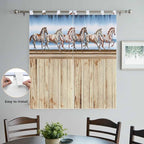 Western Horse Bedroom Curtains 72 Inch Length, Window Curtains Tab Top - Image 4