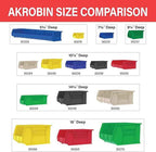 Akro-Mils 30239 AkroBins Plastic Storage Bins, Space-Saving Stackable Bins