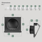 Vent Systems 6" Inch Air Supply Vent Cover - Image 2