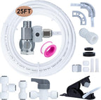 Refrigerator Water Line Kit Connection and 1/4 Compression Ice Maker - Image 8