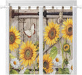 Farmhouse Sunflowers Living Room Curtains 84 Inch Length, Window Curtains Tab by Unknown