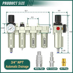 Industrial Grade 4-Stage Air Drying System, 3/4" NPT - Image 2