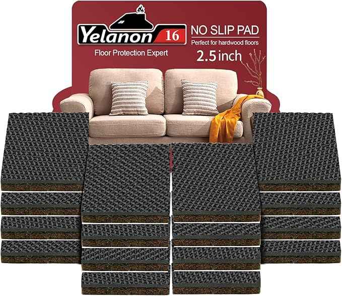 Non Slip Furniture Pads -16pcs 2.5" Furniture Grippers Hardwood Floors