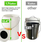 1.7 Gallon Kitchen Compost Bin, Indoor Countertop Compost Bin - Image 2
