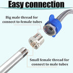 1/2" NPT Male to 1/4" NPT Female Hex Bushing Reducer, 304 Stainless Steel NPT - Image 5