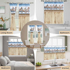 Western Horse Living Room Curtains 84 Inch Length, Window Curtains Tab Top - Image 7