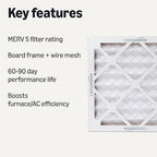 Amazon Basics Merv 5 AC Furnace Air Filter 12x12x1 inches - Image 2