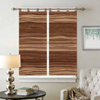 Brown Western Bedroom Curtains 72 Inch Length, Window Curtains Tab Top - Image 2