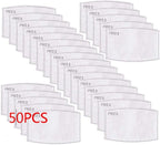 50Pieces PM - 2.5 Anti Dust Activated Carbon Filter 5 Layers Replaceable Anti by Unknown