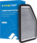 PHILTOP Cabin Air Filter w/Activated Carbon, Compatible by PHILTOP