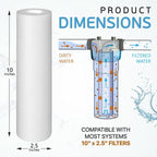 Ronaqua 1 Micron Sediment Water Filter Cartridge 10"x2.5", NSF Certified - Image 3