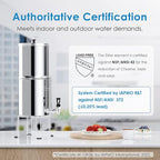 Waterdrop Water Filter System, NSF/ANSI 42&372 Standard, 2.25G Stainless-Steel - Image 2