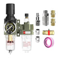 NPT 1/4 Air Regulator with Gauge, Air Compressor Water Separator with by Unknown