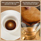 #2 Natural Brown Paper Cone Coffee Filters, Unbleached Coffee Filter 2 - Image 3