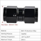 EVIL ENERGY 12AN Female to 12AN Female Straight Swivel Coupler Union Fitting - Image 2