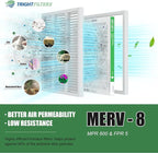18x18x1 Air Filter 4 Pack, MERV 8 Pleated Dust Defense Air Filters Replacement - Image 5