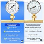 MEANLIN MEASURE 0~60Psi Dry Pressure Gauge Stainless Steel 1/8" NPT 2" FACE - Image 5