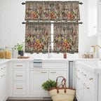 Spring Flowers Kitchen Curtains Set 3 Piece - Image 3