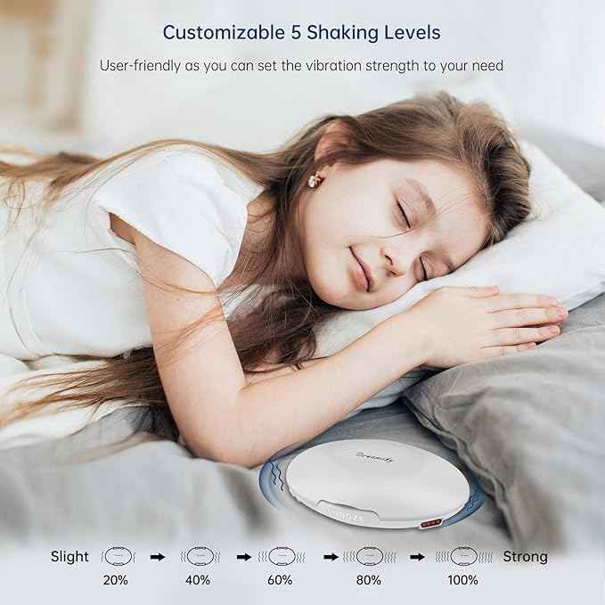 DreamSky Vibrating Alarm Clock for Heavy Sleepers