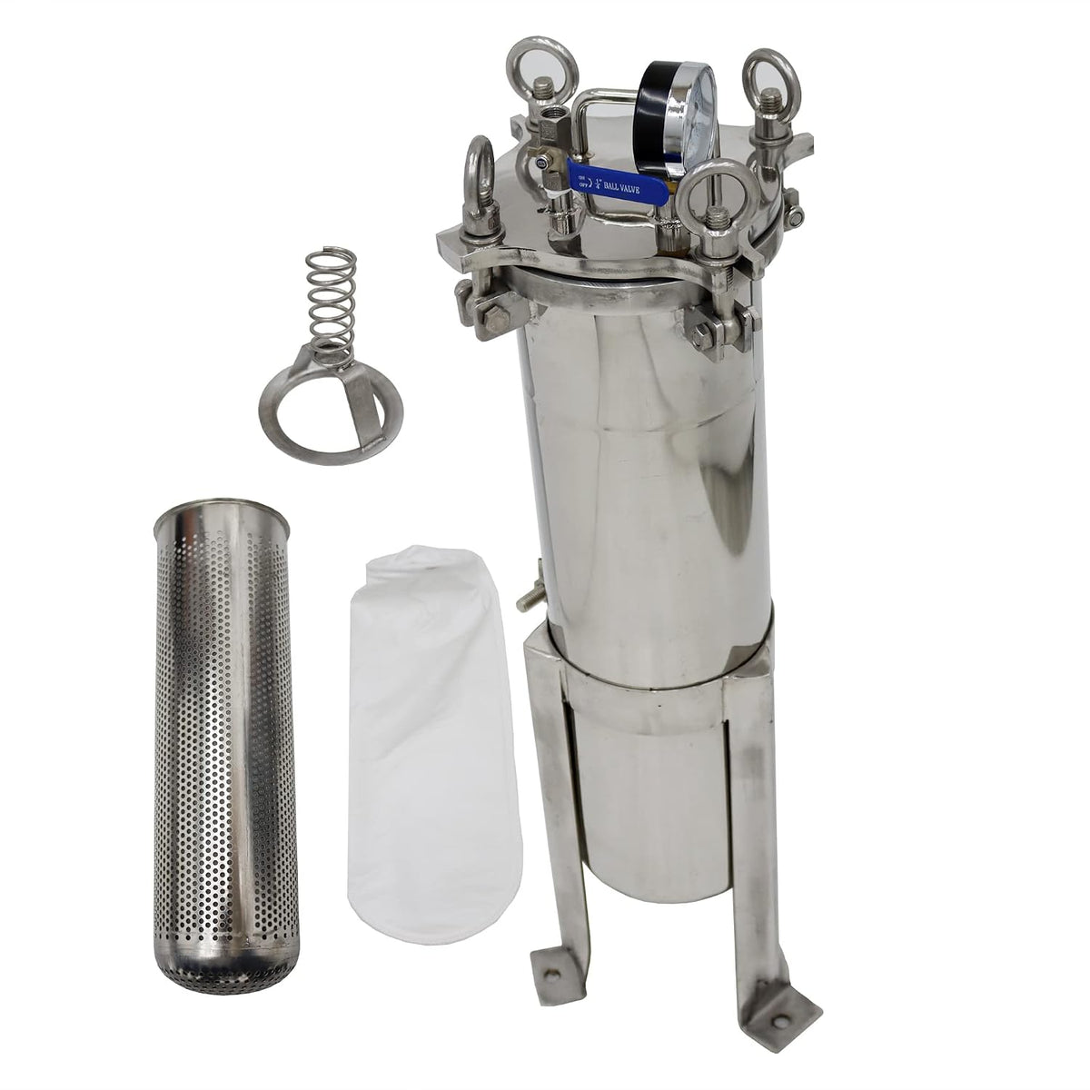 #4 Bag Filter Housing 304 Stainless Steel Filter Solid-Liquid