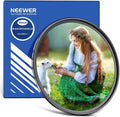 NEEWER 49mm Black Diffusion 1/8 Filter Soft Dreamy Cinematic Effect Filter by Neewer