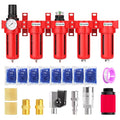 TAILONZ PNEUMATIC 0-150PSI 3/8 Inch NPT Red Industrial Grade 5 Stage Air Drying by TAILONZPNEUMATIC