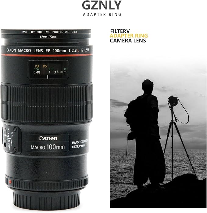55mm to 82mm Step-up Adapter Rings Filter Adapter Black Metal Step Down Filter - Image 7