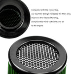RYANSTAR RACING 76mm 3" High Flow Round Tapered Cone Cool Air Filter Cleaner - Image 5