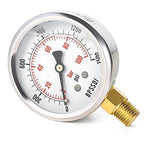 0-1500 Psi Glycerin Liquid Filled Hydraulic Pressure Gauge, 2.5" Dial Size by BPSSDI
