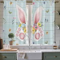 Easter Window Curtains 63 Inch Long 2 Panel Set, Rod Pocket Bedroom Curtains & by Unknown