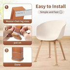 Ezprotekt 16 Pcs Rectangle Clear Felt Chair Leg Floor Protectors