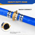 2" x 50 ft Discharge Hose for Swimming Pools, Heavy Duty PVC Lay Flat Water - Image 3
