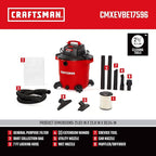 CRAFTSMAN CMXEVBE17596 20 Gallon 6.5 Peak HP Wet Dry Vac, Heavy-Duty Shop - Image 3