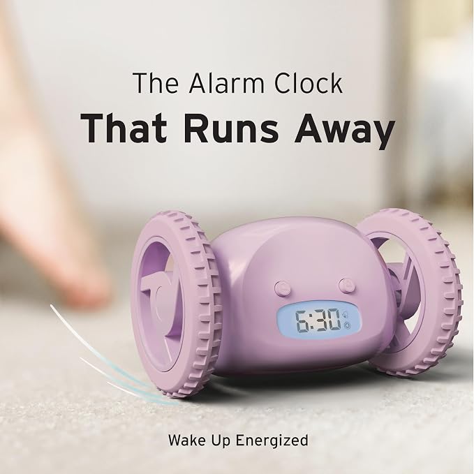 CLOCKY Alarm Clock on Wheels – Loud Rolling Alarm Clock - Image 9