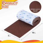 Felt Furniture Pads, Non Slip Self Adhesive Cuttable Felt Tape Brown Heavy Duty