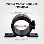 EVIL ENERGY 60mm Fuel Filter Mounting Bracket, Fuel Pump Clamp Holder Black - Image 4