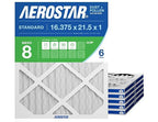 Aerostar 16.375x21.5x1 MERV 8 Air Filter, ACTUAL SIZE, Air Conditioning & by AirFiltersDelivered
