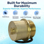 RV40401 X50 Durable Pro Grade Brass Drain Plug Cap Assembly | Compatible - Image 4