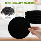6 Pack Charcoal Filters for Compost Bin Bucket, 5 Inch Round Activated Carbon - Image 3