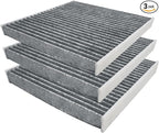 3 PACK QTC285 CABIN AIR FILTER for Camry, Highlander, Replacement for CF10285 by OSUIKUY