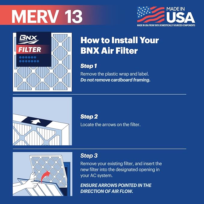 BNX TruFilter 20x30x1 Air Filter MERV 13 - Image 4