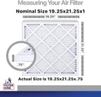 Filter King 19.25x21.25x1 Air Filter | 4-PACK | Carbon MERV 8 HVAC Pleated A/C - Image 2