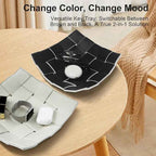 Valet Tray for Men and Women PU Leather Key Holder Bowl for Entryway Table